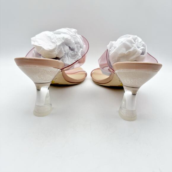 Stuart Weitzman Womens Kristal High Heel Sandals US 6.5 Pink Clear NIB - Picture 10 of 13